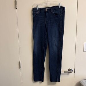 AG Adriano Goldschmied “the Prima” Cigarette Dark Blue Jeans